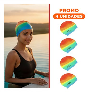 PACK4 IMPLEMENTO DE NATACION UNISEX FLEXIBLE PARA ENTRENAMIENTO ACUATICO Y+REGALO STICKER