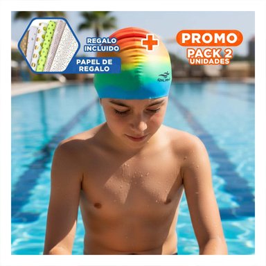 PACK2 ACCESORIO DE NATACION UNISEX COMODO PARA USO ACUATICO DIARIO Y+PAPEL REGALO