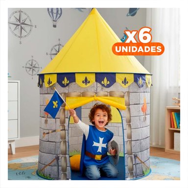 PACK6 REFUGIO DE NIÑO DE CAMPO MG-801 EB AMARILLO PARA USO EXTERIOR Y+REGALO STICKER