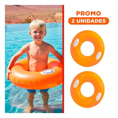 PACK2 FLOTADOR CON ASA ANARANJADO 76 CM ACUATICO Y DIVERTIDO PARA PISCINA Y NIÑOS