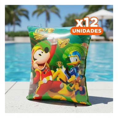 PACK12 BRAZALETE FLOTANTE DE AGUA FACIL DE INFLAR Y USAR