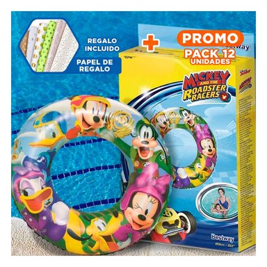 PACK12 FLOTADOR INFLABLE ANIMADO 91004 FACIL DE COLOCAR Y RESISTENTE Y+PAPEL REGALO