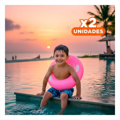 PACK2 JUGUETE CON ASA FUCSIA 76 CM INFANTIL ACUATICO Y LUDICO PARA JUEGOS Y+REGALO STICKER