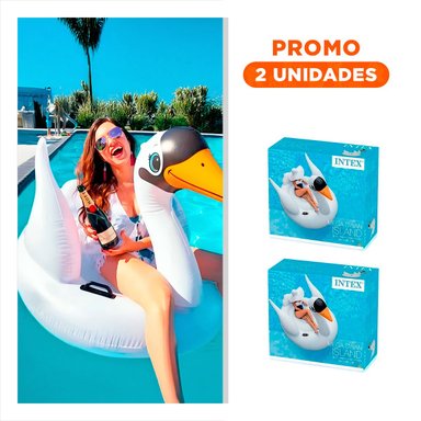 PACK2 JUGUETE CISNE INFANTIL DIVERTIDO Y SEGURO PARA PISCINA 130 X 102 X 99 CM