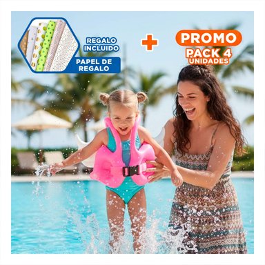 PACK4 JUGUETE CON ALAS ROSADO FACIL DE USAR Y LUDICO PARA NIÑOS Y+PAPEL REGALO