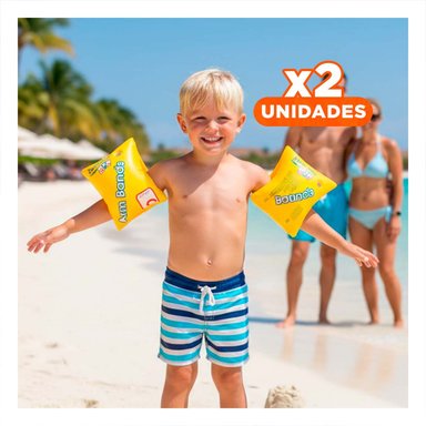 PACK2 SOPORTE DE BRAZO 30 X 15 CM PRACTICO Y COMODO PARA NATACION Y+REGALO STICKER