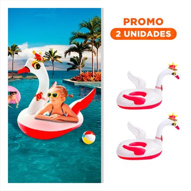 PACK2 JUGUETE CISNE 30 X 21 CM LUDICO Y RESISTENTE PARA DIVERSION EN PISCINA