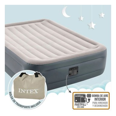 PACK2 COLCHONETA DE AIRE QUEEN COD 64414NP FACIL DE INFLAR Y DESINFLAR - 2