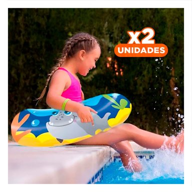 PACK4 COLCHONETA DE PISCINA ACUARIO TORTUGA 36113 INFLABLE Y COMODA PARA NINOS