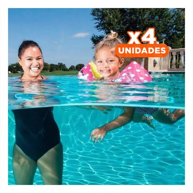 PACK4 BRAZALETE DE PISCINA SEGURO Y FACIL DE USAR EN AGUA