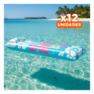 PACK12 CAMA COMODA 59720NP CELESTE INFLABLE Y FACIL DE GUARDAR