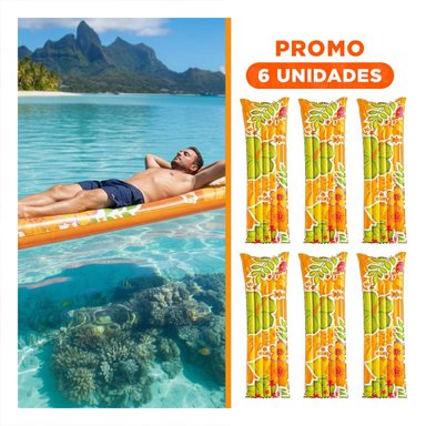 PACK6 CAMA INFLABLE DE DESCANSO 59720NP FACIL DE USAR Y TRANSPORTAR