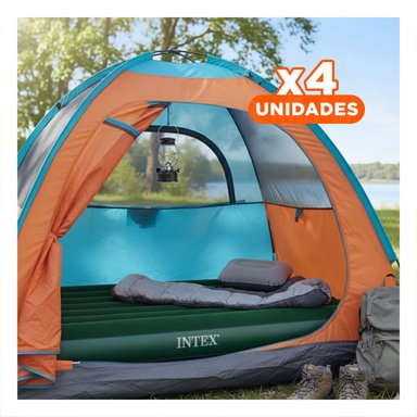 PACK4 CAMA COMODA TWIN 1 1/2 PLAZA COD 64761 INFLABLE Y FACIL DE USAR