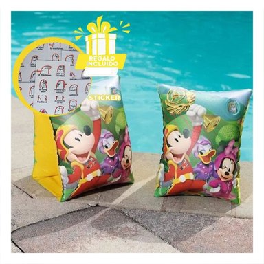 FLOTADOR DE BRAZO INFANTIL RESISTENTE Y SEGURO PARA DIVERSION EN AGUA Y+REGALO STICKER