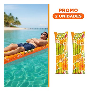 PACK2 COLCHON DE VIAJE 59720NP COMODO Y FACIL DE INFLAR PARA CASA O VIAJES