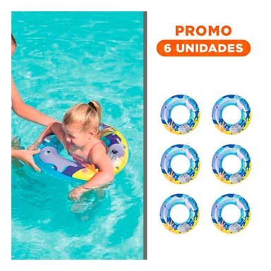 PACK12 COLCHONETA INFLABLE ACUARIO TORTUGA 36113 COMODA Y RESISTENTE Y+REGALO STICKER