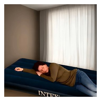 PACK4 COLCHON DE AIRE 1 1/2 PLAZA COD 64757 RESISTENTE Y COMODO PARA DORMIR Y+PAPEL REGALO - 5