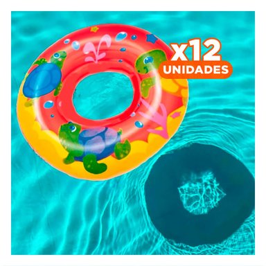 PACK12 ARO PORTATIL DE AGUA ACUARIO TIBURON 36113 COMODO Y SEGURO PARA JUEGOS