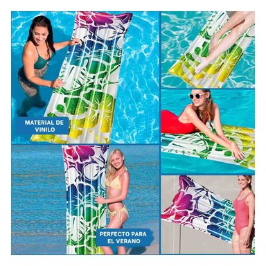 PACK2 COLCHONETA DE VIAJE 59720NP ARCOIRIS INFLABLE Y RESISTENTE PARA DORMIR Y+PAPEL REGALO - 3