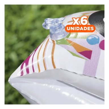 PACK6 BRAZALETES INFANTILES ANIMALES ACUATICOS PINGUINO 32102 PARA JUEGOS Y+REGALO STICKER