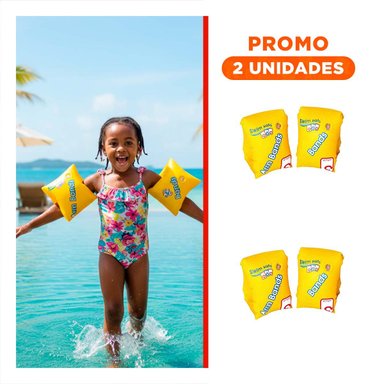 PACK2 SOPORTE INFLABLE DE BRAZO 30 X 15 CM LIGERO PARA JUEGOS EN PISCINA