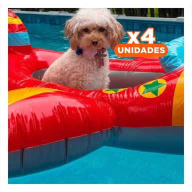 PACK4 COLCHONETA DE PISCINA 3D AVION 59380NP INFLABLE Y FACIL DE TRANSPORTAR