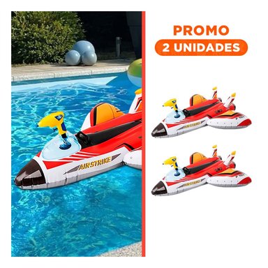 PACK2 FLOTANTE PORTATIL AVION 57536NP COMODO Y RESISTENTE PARA PISCINA