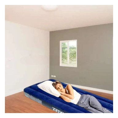 PACK6 COLCHONETA DE AIRE COMODA 1 PLAZA COD 64756 PARA DORMIR NIÑOS Y ADULTOS Y+REGALO STICKER - 5