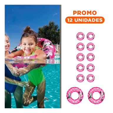 PACK12 COLCHONETA INFLABLE ANIMADO 91040 COMODA Y DURADERA PARA PISCINA Y+REGALO STICKER