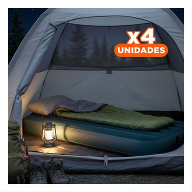 PACK4 CAMA COMODA 1 PLAZA COD 64760 INFLABLE Y FACIL DE USAR