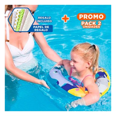PACK4 FLOTANTE DE PISCINA ACUARIO TORTUGA 36113 RESISTENTE Y FACIL DE USAR Y+PAPEL REGALO