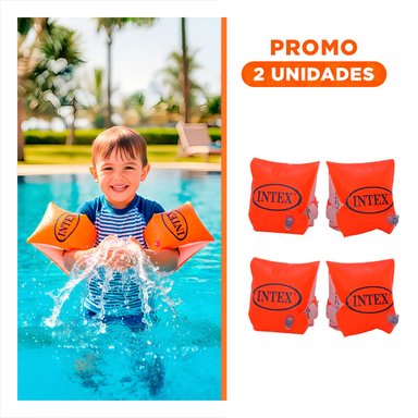 PACK2 ELEMENTO ACUATICO DE BRAZO INFLABLE INFANTIL 23 X 15 CM