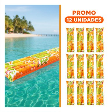 PACK12 COLCHONETA INFLABLE 59720NP COMODA Y RESISTENTE Y+REGALO STICKER