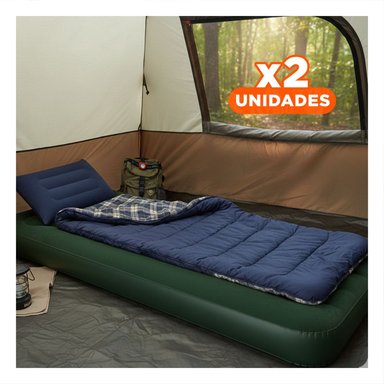 PACK2 CAMA DE VIAJE TWIN 1 PLAZA COD 66950 COMODA Y PORTATIL PARA DORMIR Y+REGALO STICKER