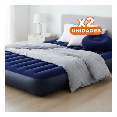 PACK2 COLCHONETA COMODA 2 PLAZAS COD 64758 PARA DESCANSO DIARIO Y+REGALO STICKER