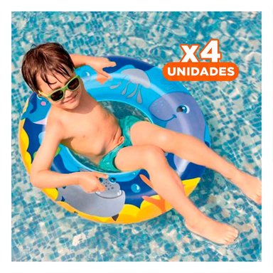 PACK6 FLOTANTE PORTATIL DE AGUA ACUARIO TORTUGA 36113 RESISTENTE DE FACIL USO Y+REGALO STICKER