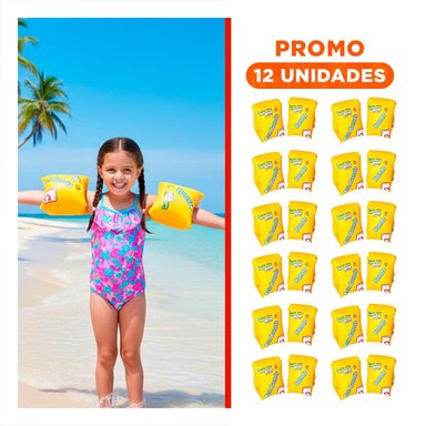 PACK12 PROTECTOR INFANTIL DE BRAZO 30 X 15 CM SEGURO PARA ACTIVIDADES EN AGUA Y+REGALO STICKER