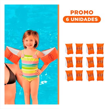PACK6 ELEMENTO RECREATIVO DE BRAZO INFLABLE INFANTIL 30 X 15 CM