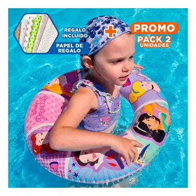 PACK2 ARO INFLABLE ANIMADO 91043 FACIL DE COLOCAR Y SEGURO PARA NINOS Y+PAPEL REGALO