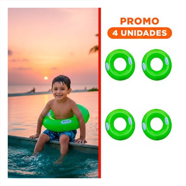 PACK4 JUGUETE CON ASA VERDE 76 CM ACUATICO Y DIVERTIDO PARA PISCINA INFANTIL Y+REGALO STICKER