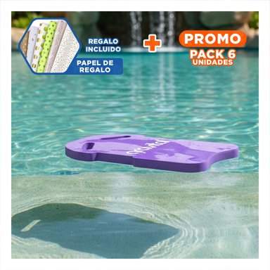 PACK6 MODULO FLOTANTE CON CINTURA PARA PRACTICA CONTROLADA EN AGUA LILA Y+PAPEL REGALO