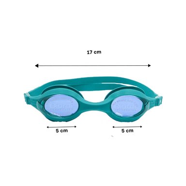 PACK4 GAFA NATACION CELESTE CON CRISTAL TRANSPARENTE Y CORREA AJUSTABLE Y+PAPEL REGALO - 4