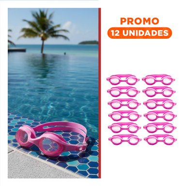 PACK12 ACCESORIO VISUAL ACUATICO ROSADO PARA PISCINA CON AJUSTE SEGURO Y+REGALO STICKER