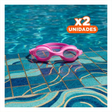 PACK2 EQUIPO DEPORTIVO CON ESTUCHE ROSADO COMODO PARA USO ACUATICO Y+REGALO STICKER