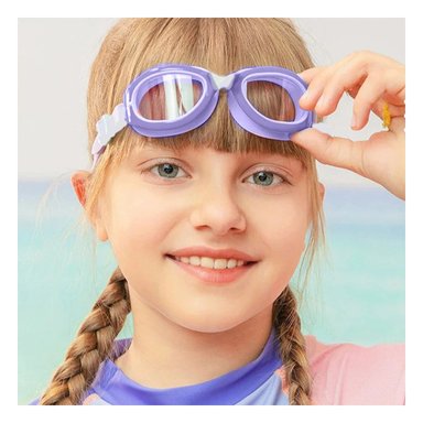 VISORES NATACION MORADO CON AJUSTE FACIL Y LENTE TRANSPARENTE Y+LIGAS REGALO