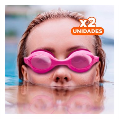 PACK2 PROTECTOR PARA NATACION ROSADO CON AJUSTE SEGURO Y CORREA LIGERA Y+REGALO STICKER
