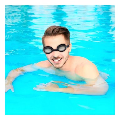 ARTICULO VISUAL NEGRO DE NATACION PARA PISCINA CON AJUSTE CONFIABLE Y COMODO Y+LIGAS REGALO