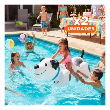 PACK2 JUGUETE ACUATICO DIVERTIDO PERRITO 108 X 71 CM PARA JUEGOS Y+REGALO STICKER