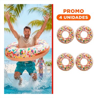 PACK4 ARO FLOTANTE DONAL SPRINT 114 CM SEGURO Y RESISTENTE Y+REGALO STICKER