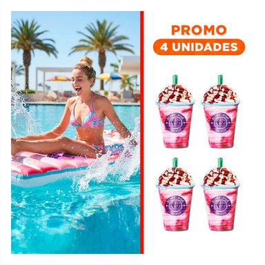 PACK4 SALVAVIDAS GRANDE HELADO 198 X 107 CM PARA AGUA Y+REGALO STICKER